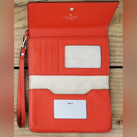 Kate Spade Cedar Street Red IPhone Wristlet - Picture 2 of 10